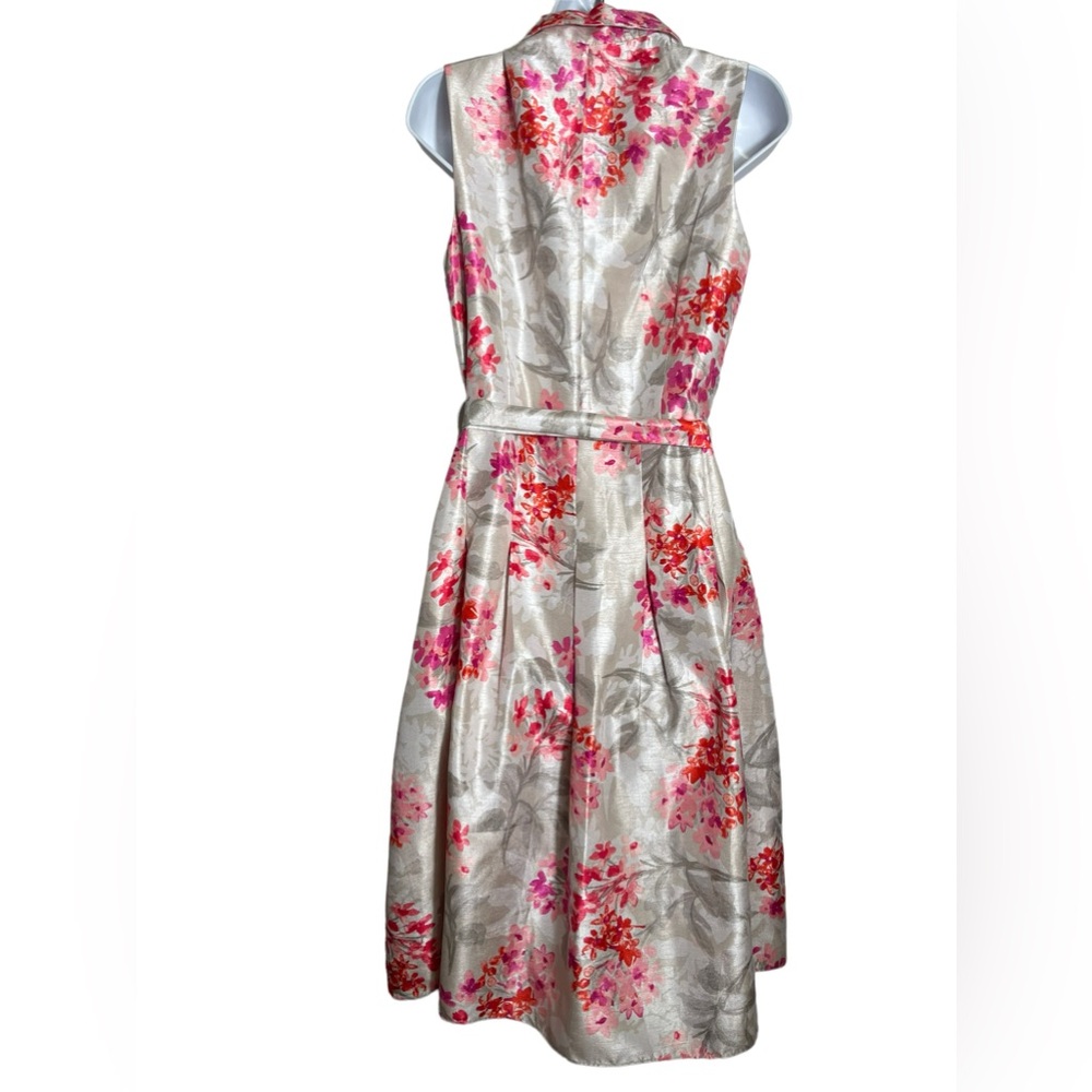 Jessica Howard dress size 10 pink and beige floral summer sleeveless dress 🩷🩷 - Picture 5 of 7